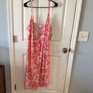 Nine West Coral and Cream Dress